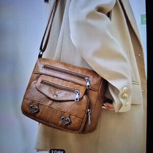 Brown Leather Crossbody Bag